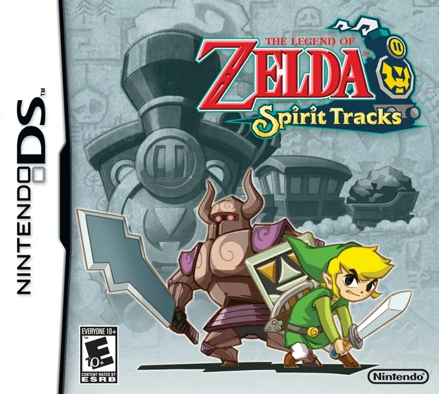 Portada americana de The Legend of Zelda: Spirit Tracks